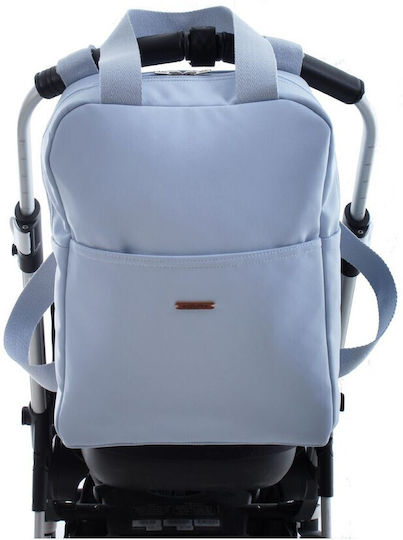 Uzturre Wickeltasche-Wickelrucksack Hellblau 28x11x37cm.