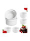Ruhhy Round Heat-Resistant Cookware for Souffle Ceramic 9cm 6 Pieces