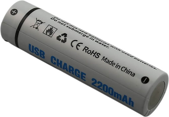 Avizar 3.7v 2200mah Li-ion Battery Compatible 18650 Usb-c Port Rechargeable