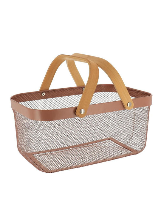 Arti Casa Καλάθι Αποθήκευσης Bamboo Καφέ 39x25x19.5cm