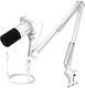 Maono PD200XS Δυναμικό Μικρόφωνο Shock Mounted για Studio σε Λευκό Χρώμα