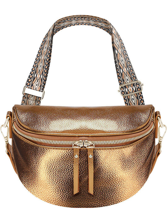 Gallantry Geometrisches Muster Gürteltasche Bronze