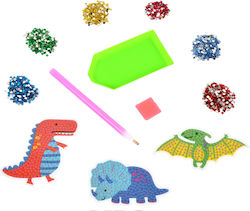 Children's Diamond Painting Craft Set Friendly Dinos Colorem Ages 6 Years And Up Wper223