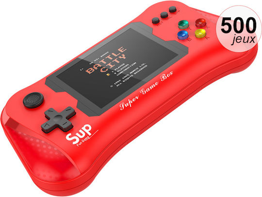 Techkidz 500-game Console Emulator Supmax Model Red