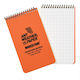 Modestone Notebook with Dots and Pen Holder Orange
