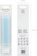 Light Blue Tall Candles 12 Pieces Includes 12 Tall Candles Plastic Base Height 12.5 Cm