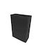 Büromülleimer Boden 25ltr 34x16x48cm Bronze Art Tt Series 25tt-mm-t Schwarzes Matt
