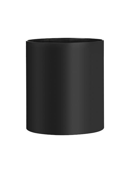 Büromülleimer Offener Bodenständer 7ltr 21x21x24cm Bronze Art 0788-mm-a Schwarz Matt