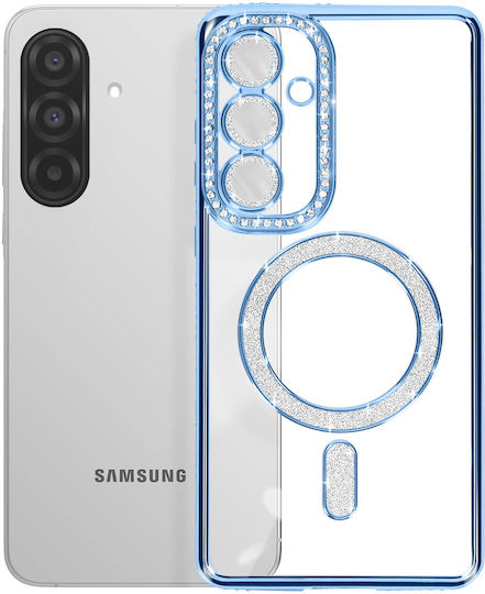 Avizar Diamond Case Samsung Galaxy A36 Magsafe Outline Strass Blue