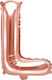 Balloon Foil Letter L Rose Gold 35cm