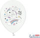 Set of 5 Balloons Latex White 30cm