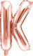 Balloon Foil Letter Κ Rose Gold 35cm