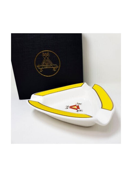 Κεραμικό Σταχτοδοχείο Πούρου Montecristo Logo Λευκό