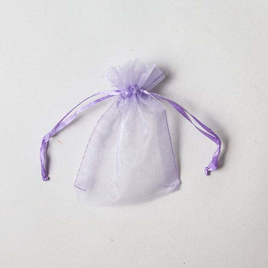 Beutel Organza Set/10 11,5×14cm Fliederton