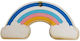 Curcubeu Element Decorativ Din Lemn 7cm Set/5 Imprimat