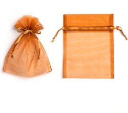 Πουγγί Οργάντζας Κορδελίτσα 14cm X 11.5cm Σετ 1...