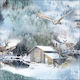 Christmas Decoupage Napkin 1 Piece Owl On Snow