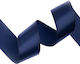Satin Single Face Ribbon Organza 50mm 50m Navy Blue