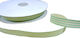 Fabric Striped Ribbon Green 15mm 50m