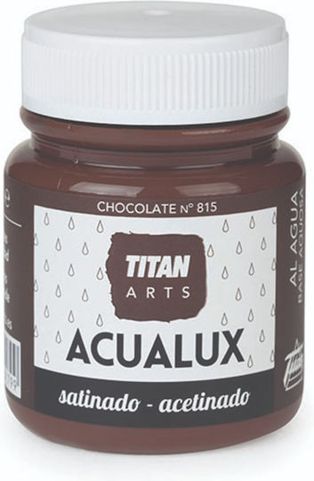 Νερού Σατινέ Ζωγραφική & Χειροτεχνίες Aqualux Titan Arts Satinado 75ml Chocolate No815