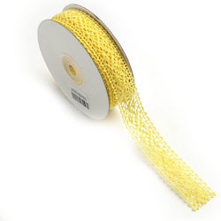Lace Ribbon Knitted 22mm 10m Lacxxxxx-x22x10 Ye...