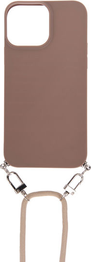 Eko Case Iphone 13 Nylon Cord Resin Chain Brown