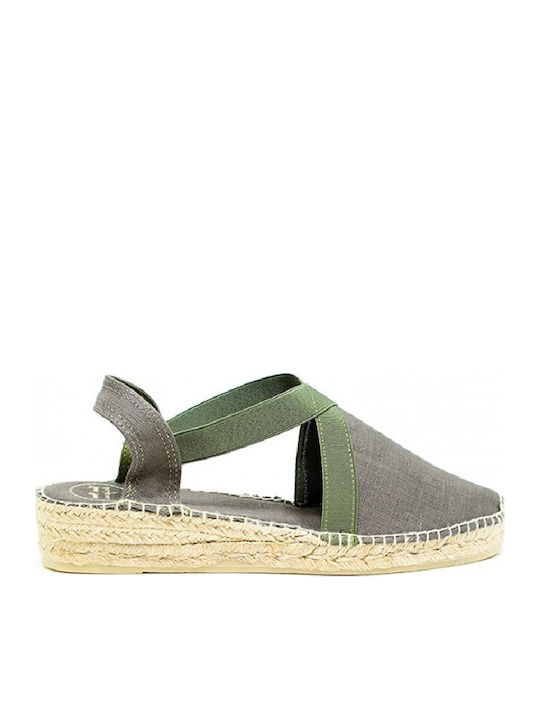 Toni Pons Verona-19 Platform Khaki 4cm