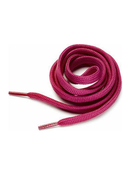 Shoelaces Pair 125cm Pink Flat Thick