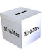 Wish Box Paper 22x22x22cm Mr & Mrs White