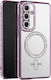 Avizar Diamond Case Samsung Galaxy A56 Magsafe Outline Strass Purple