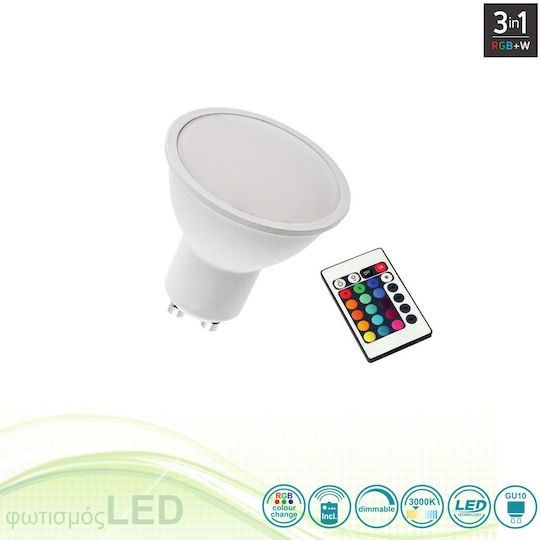 SoleLuce Smart Bulb LED 4.5W for Socket GU10 RGB Dimmable
