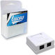 Netzwerksteckdose Utp Cat5e Doppel Mini 8p8c Lucas-sm195