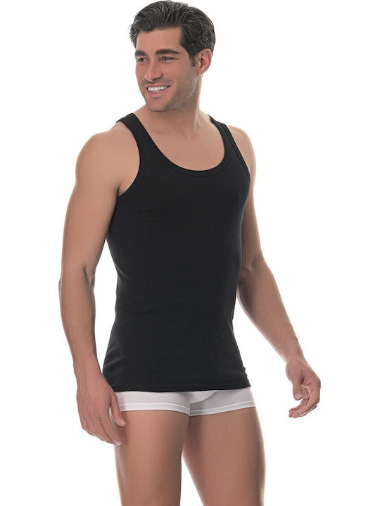 Tricou De Corp Pentru Bărbați Fără Mâneci Din Bumbac Negru Tricou De Corp Pentru Bărbați Fără Mâneci Din Bumbac Negru
