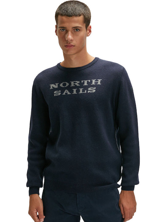North Sails Плетен Мъжки Жакард Лого 698572-0802 0802/Тъмносин