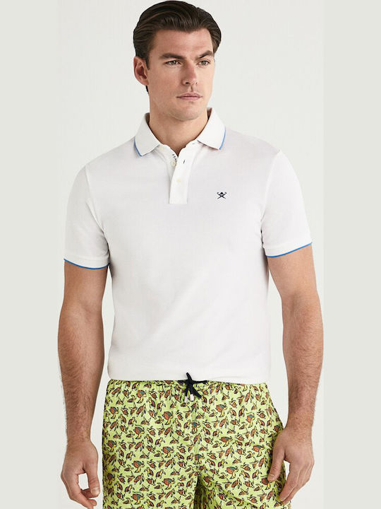 Hackett Polo Μπλούζα Σειράς Seaweed Hm562979 8gn Bright White