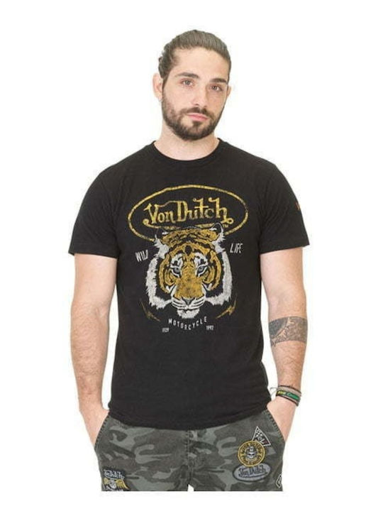 Von Dutch Tiger T-Shirt Schwarz