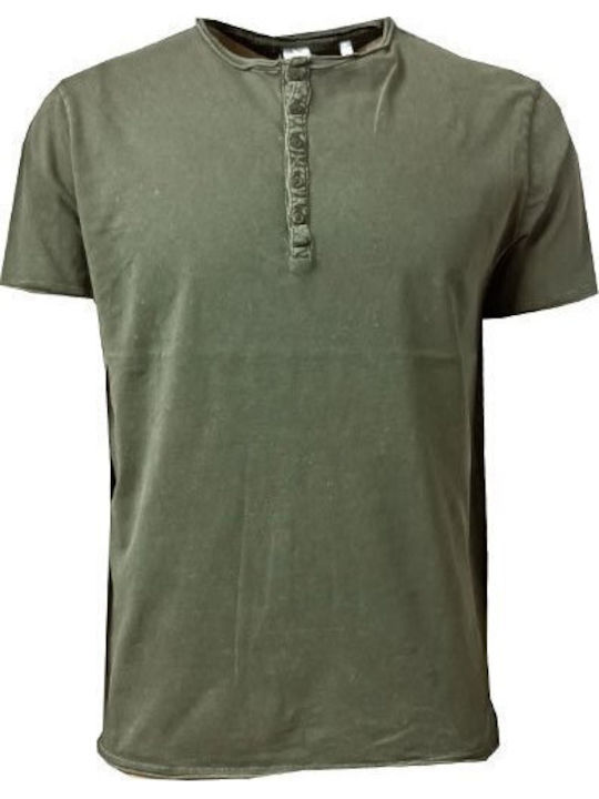 Luciano Faketti Flama T-Shirt Cotton 100% Olive Men's Blouse