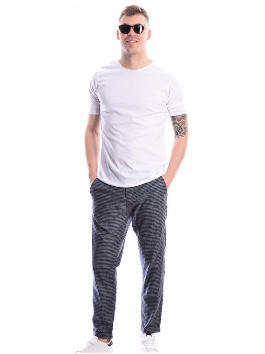 Pied De Poule Herrenhose Mit Revers