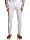 Men's Trousers Bizzaro White