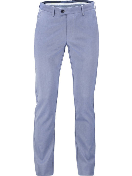 Men's Chino Trousers Honeycomb Weave Beneto Maretti Kw-cp-1782-5-ciel