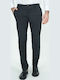 Italian Job Ανδρικό Βαμβακερό Παντελόνι Γκρι Slim Fit 725287/07 90% Βαμβάκι 7% Πολυεστέρας 3% Λύκρα