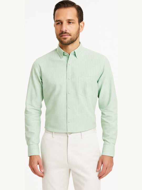 Luciano Faketti Shirt Linen Luciano Faketti Mint