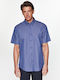 Redgreen Short Sleeve Shirt & Micro Patterns Andrew Blue