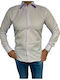 Versace 19v69 Milano Italy Shirts Micro Pattern & Rex Collar Slim Fit 70% Cotton 30% PC Code 11.31 Purple Lilac