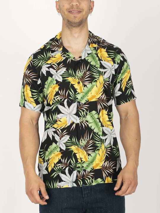Artisti Italiani Shirt Short Sleeve Multicolour Floral Pattern Regular Fit Ai18548/brn..1