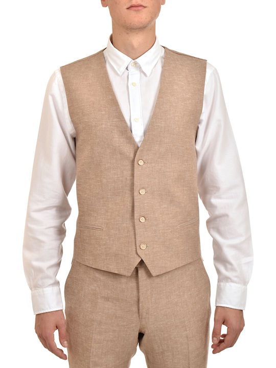 Bizzaro Gilet Linen-beige Μπεζ 4107.8330-3gl