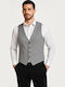 Luciano Faketti Men’s Vest In Fashion Vscoz-poly Gray