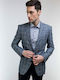 Blaues Herrenanzugsjacke S4118/901 Schlank Passform