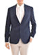 Bizzaro Micropatterned Blazer-dark Blue Σκούρο Μπλε Bz2313182_855-11