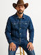 Luciano Faketti Denim Jacket Western Blue